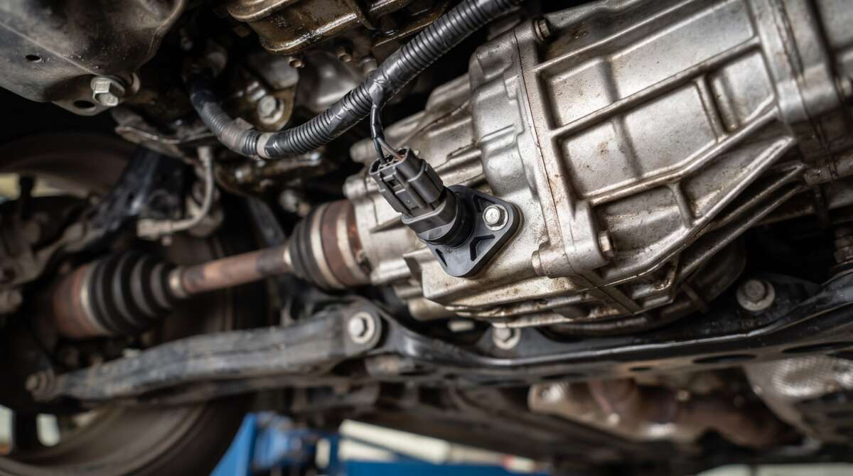 Speed sensor mobil di rumah transmisi