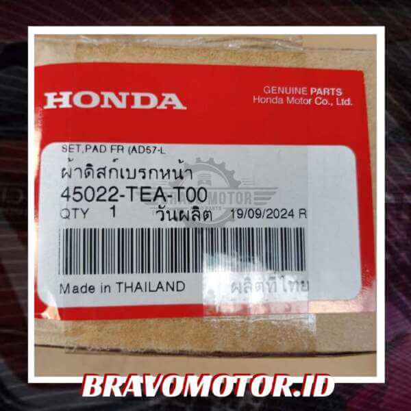 Original 45022-TEA-T00 Kampas rem depan-2