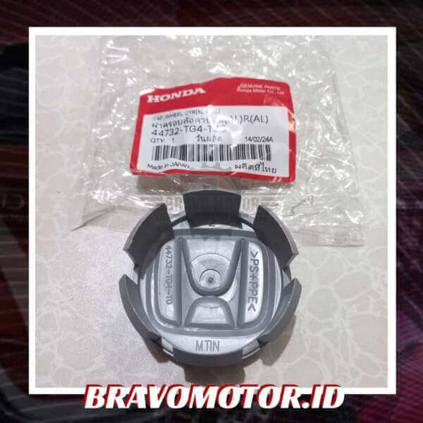Original 44732-TG4-T00 Wheel Dop Cap / Cap Wheel Center Grey D58mm H23mm H Timbul Non-Chrome-2