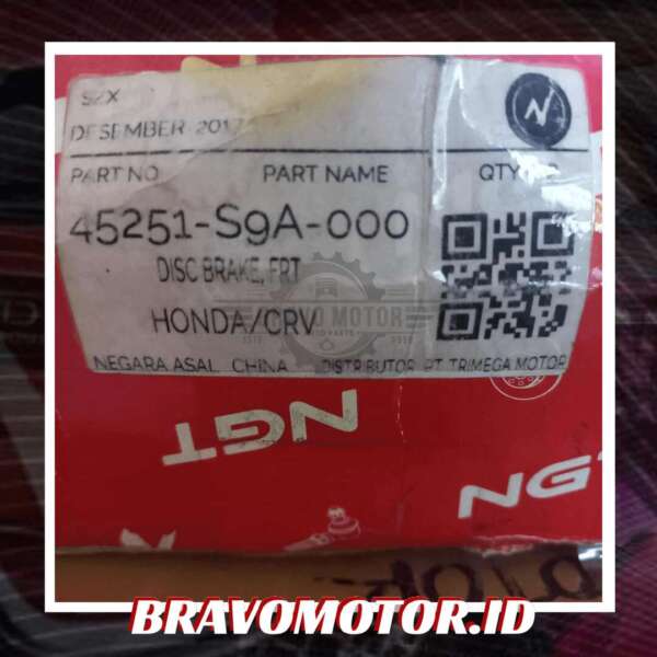 NGT 45251-S9A-E50 Disk brake depan-2