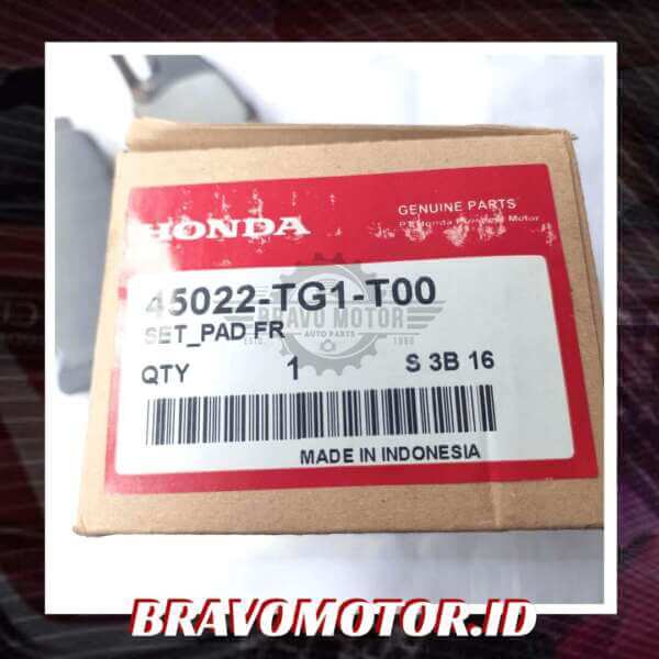 Original 45022-TG1-T00 Kampas rem depan-2
