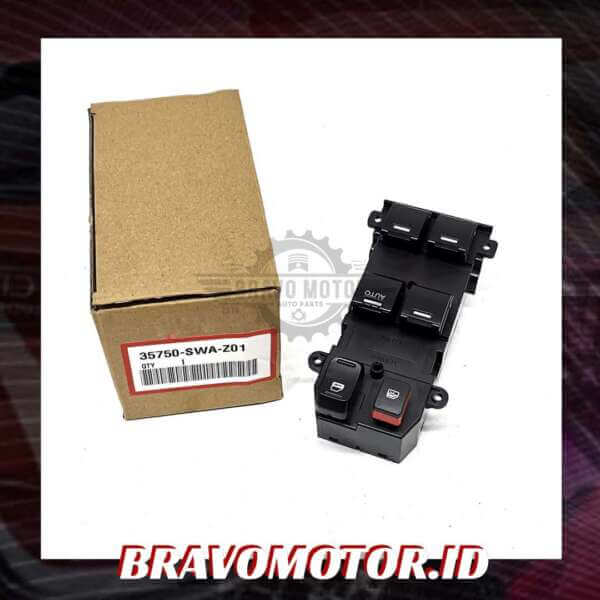 Honda 35750-SWA-Z01 Saklar window depan kanan 6 Tombol-1