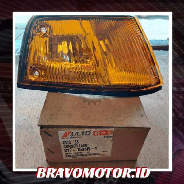 Lucid 34300-SH4-K01 217-1508R-Y Kuning Riting Corner Lamp kanan-1