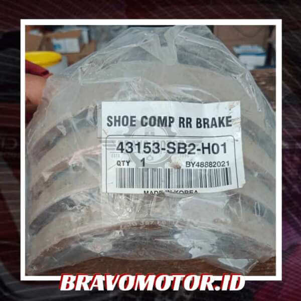 NoBrand 43153-SB2-H01 Kampas rem belakang-1