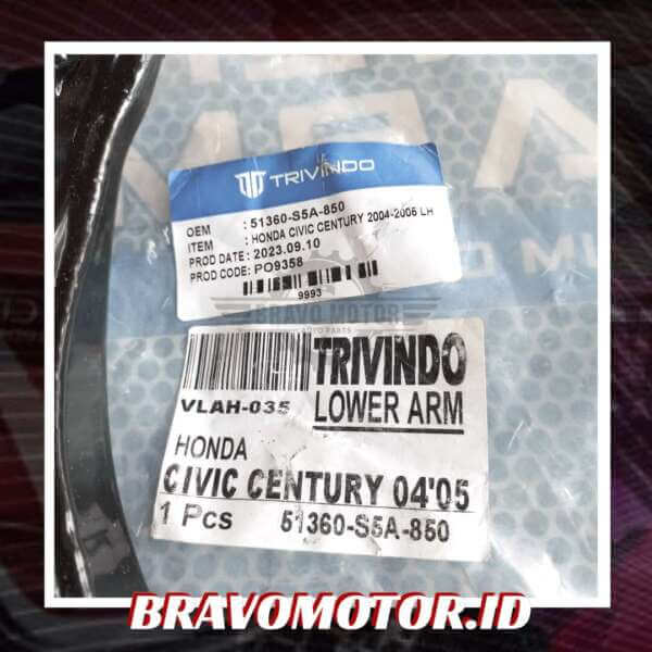 Trivindo 51360-S5A-850 LAHO-017 VLAH-035 Lower arm assy depan kiri-2