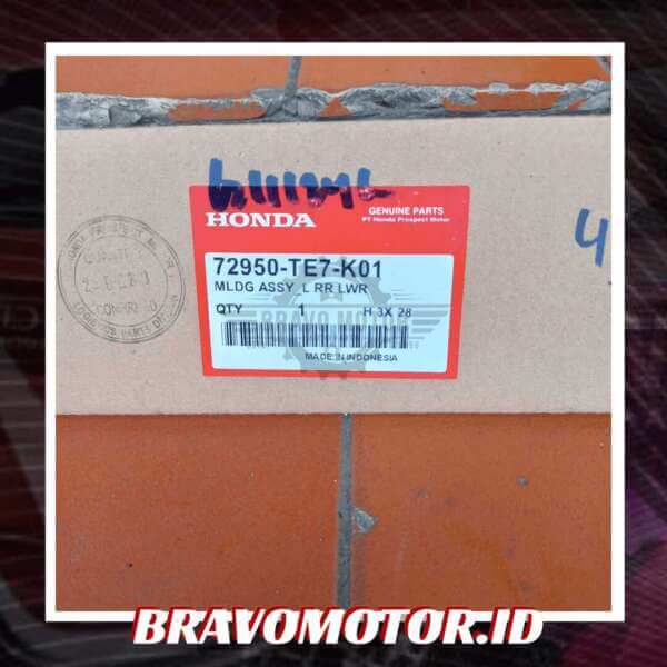 Original 72950-TE7-K01 Pelipit belakang kiri-2
