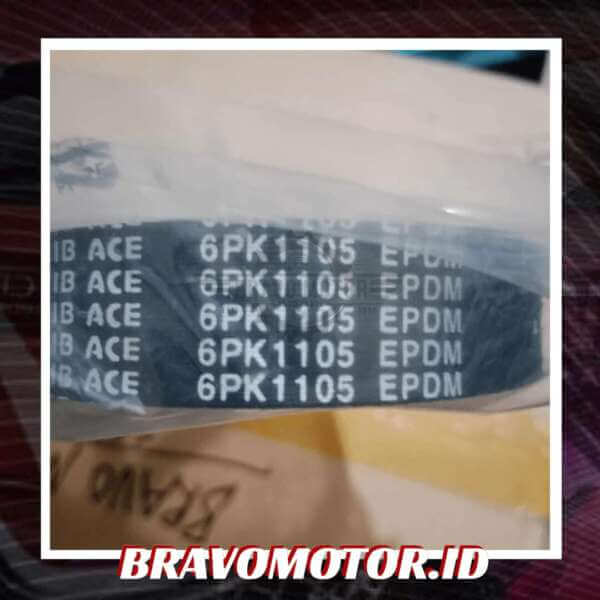 NoBrand 38920-PAA-A01 6PK1105 Compressor Fan Belt-2