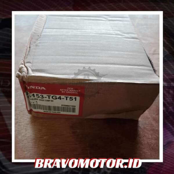 Honda 43153-TG4-T01 Brake Shoes / Kampas Rem belakang-2