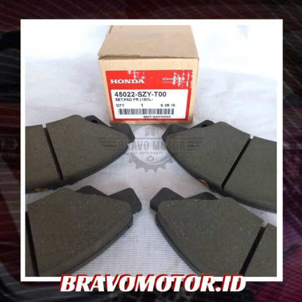 Original 45022-SZY-T00 Kampas rem depan-3