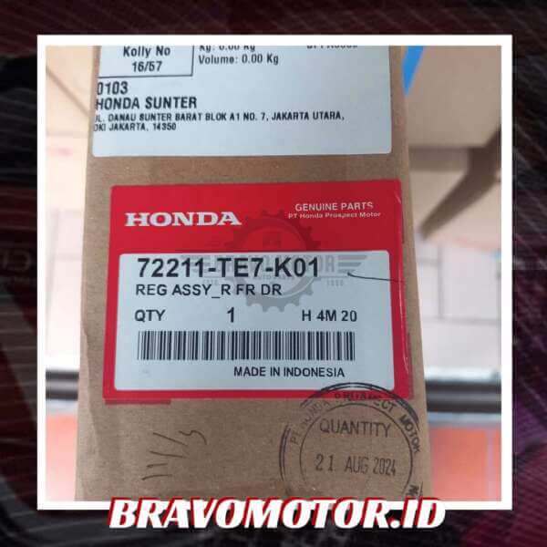 Original 72211-TE7-K01 Regulator window depan kanan-2