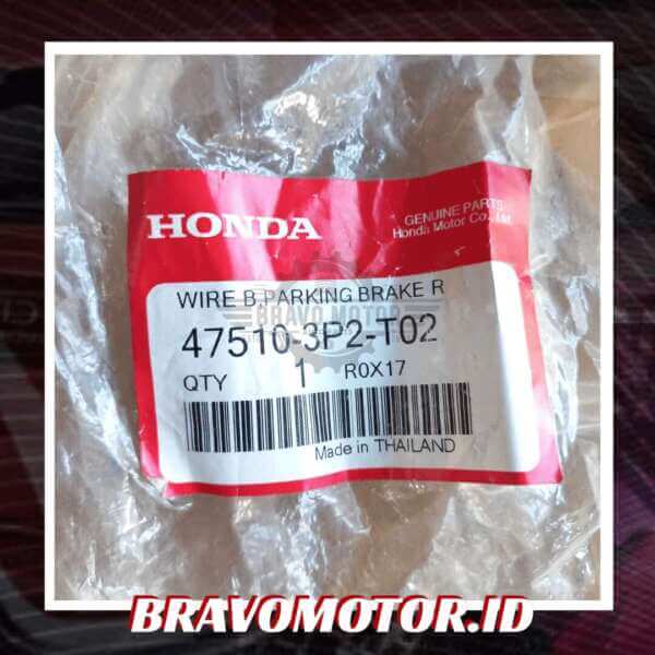 Original 47510-3P2-T02 Kabel rem tangan kanan hand brake-2
