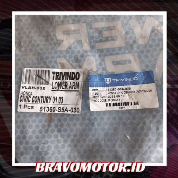 Trivindo 51360-S5A-003 LAHO-015 VLAH-032 Lower arm assy depan kiri-2