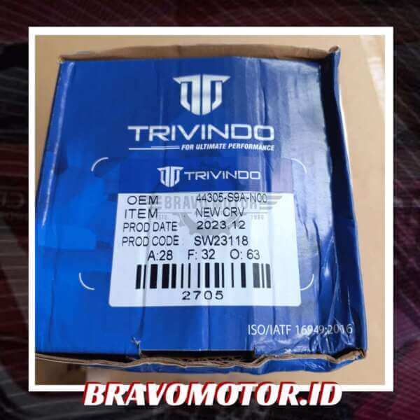 Trivindo 44305-S9A-N00 CJOHO-021 28X32X63 CV Joint OUTER kanan atau kiri-2