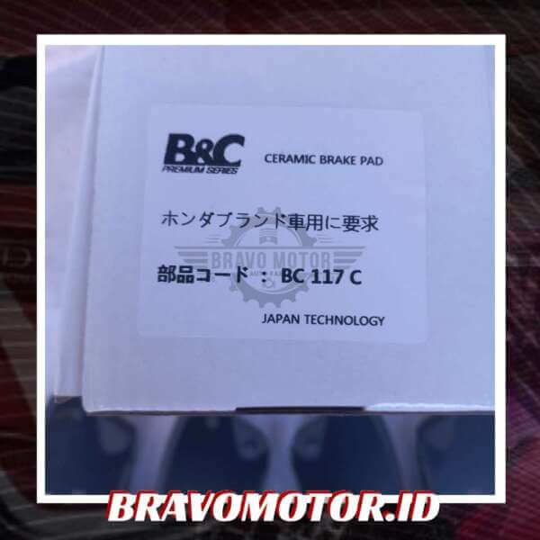B&C 45022-S5B-J01 BC-117C Kampas rem depan-2