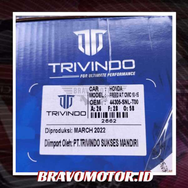 Trivindo 44014-SYZ-020 CJOHO-012 VCJH-012 26X28X58 CV joint OUTER-2