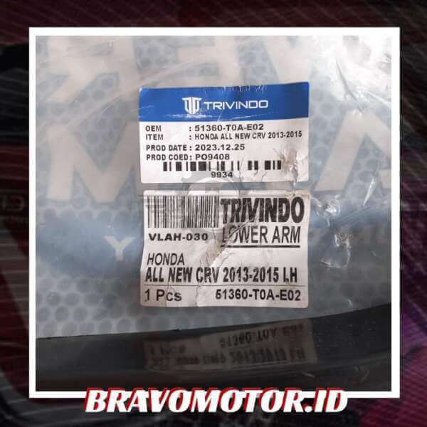 Trivindo 51360-T0A-E02 LAHO-009 VLAH-030 Lower arm assy depan kiri-2