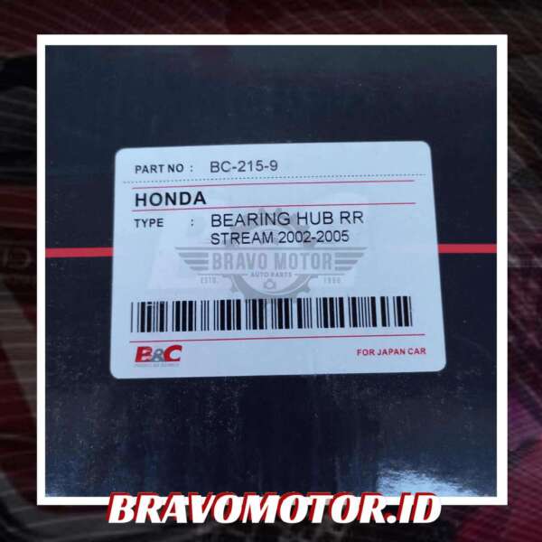 B&C 42200-S7A-008 BC2159 Bearing roda belakang-2