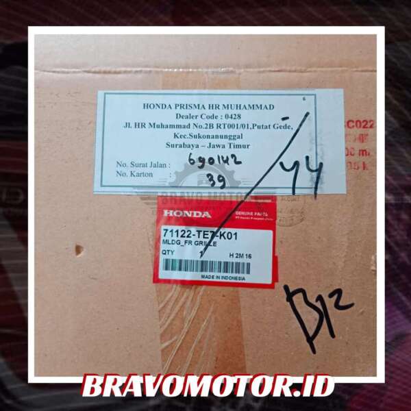 Original 71122-TE7-K01 Molding grille depan-2