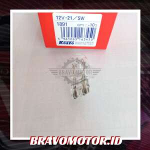Koito 1891 12V 21W/5W Bulb Bola lampu/dop lampu rem double-1