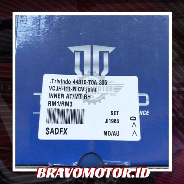 Trivindo 44310-T0A-305 VCJH-I11-R CV joint INNER / Kokel dalam matik atau manual kanan-3