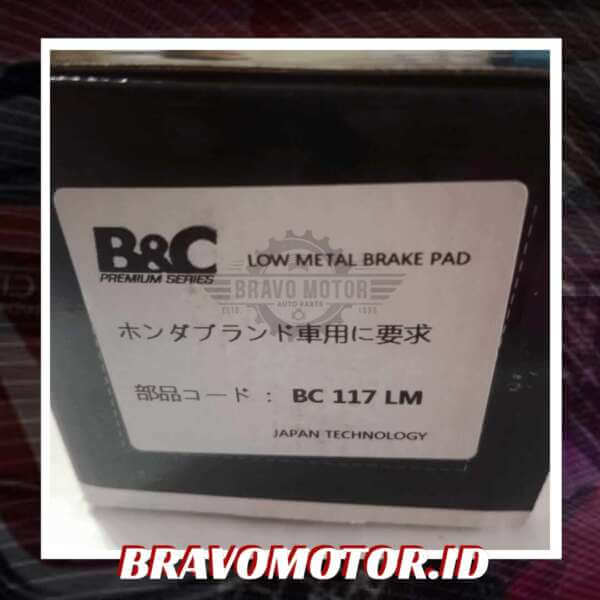 B&C 45022-S5B-J01 BC-117LM Kampas rem depan-2
