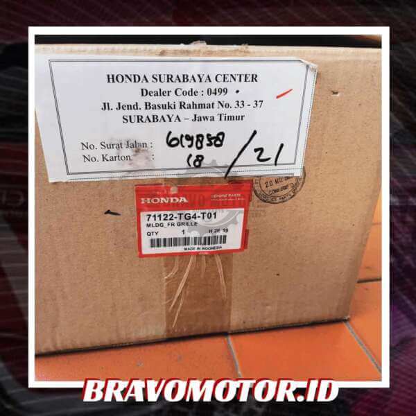 Original 71122-TG4-T01 Molding grille depan-3