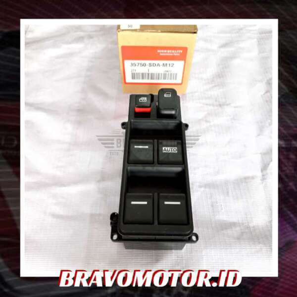 NoBrand 35750-SDA-M12 Saklar window depan kanan 6 Tombol-1