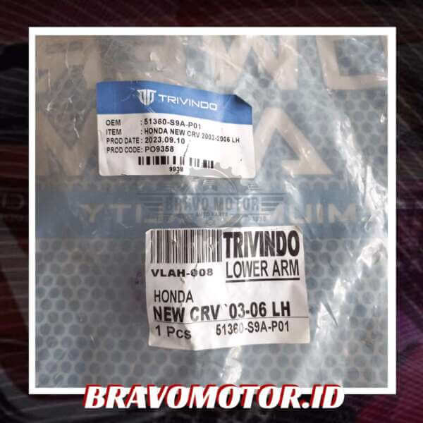Trivindo 51360-S9A-010 LAHO-029 VLAH-008 Lower arm assy depan kiri-2