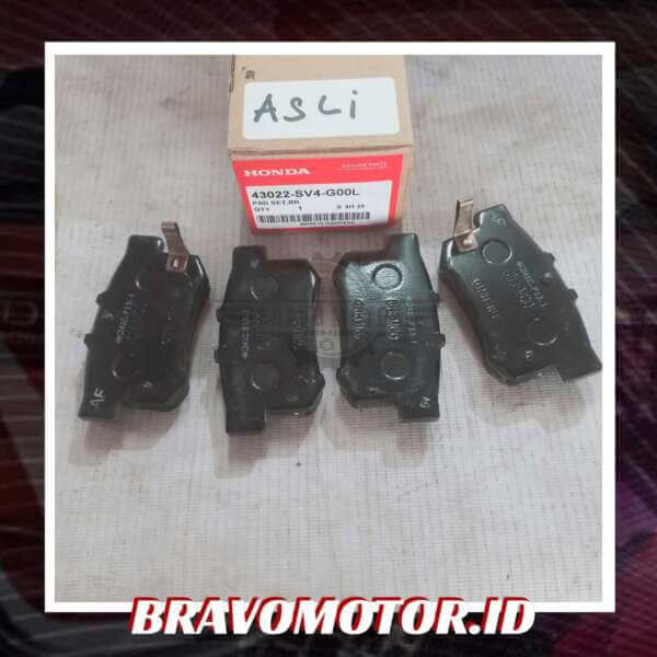 Original 43022-SV4-G00 Kampas rem belakang-2