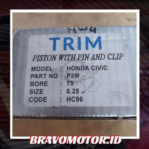 TRIM P2M Bore 75 Engine Piston 25-2
