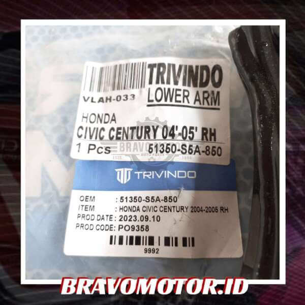 Trivindo 51350-S5A-850 LAHO-018 VLAH-033 Lower arm assy depan kanan-2