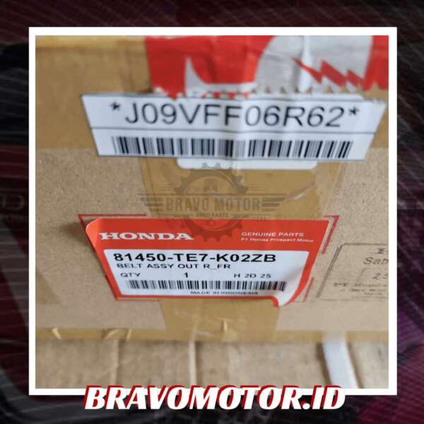 Original 81450-TE7-K02ZB Seat belt depan kanan-2