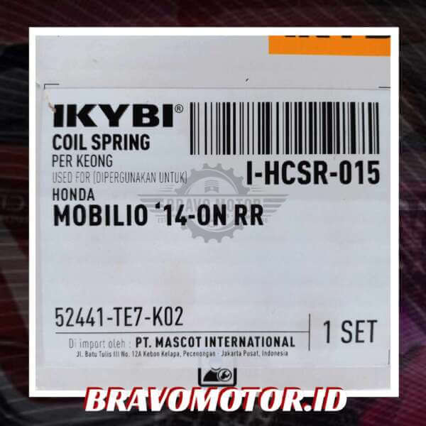 IKYBI 52441-TE7-K02 HCSR-015 Coil Springs/Spiral shock belakang-2