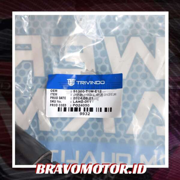 Trivindo 51360-T1W-E12 LAHO-011 Lower arm assy depan kiri-2
