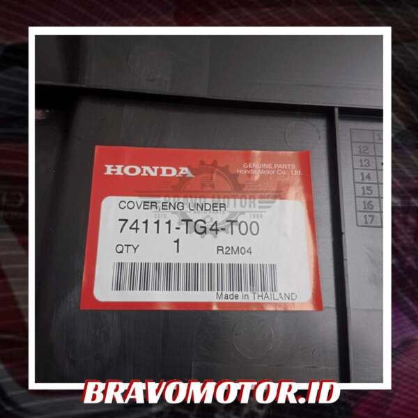 Original 74111-TG4-T00 Cover Engine/Splash Guard Tengah depan-2