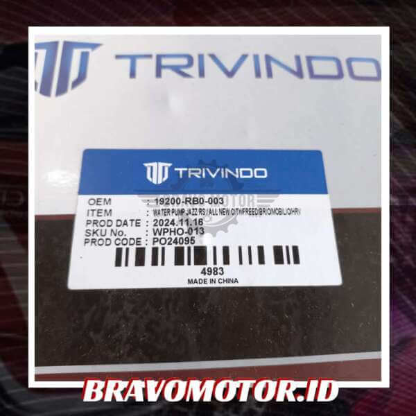 Trivindo 19200-RB0-003 WPHO-013 Water pump-2