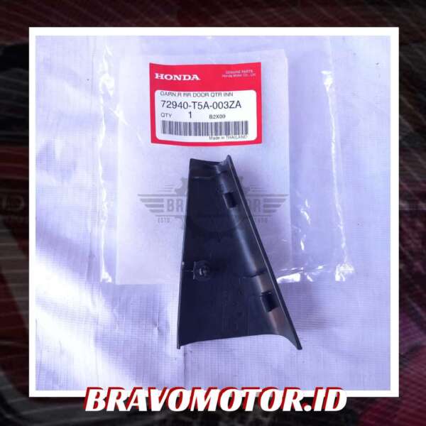Original 72940-T5A-003ZA Garnish pintu quarter INNER belakang kanan-2