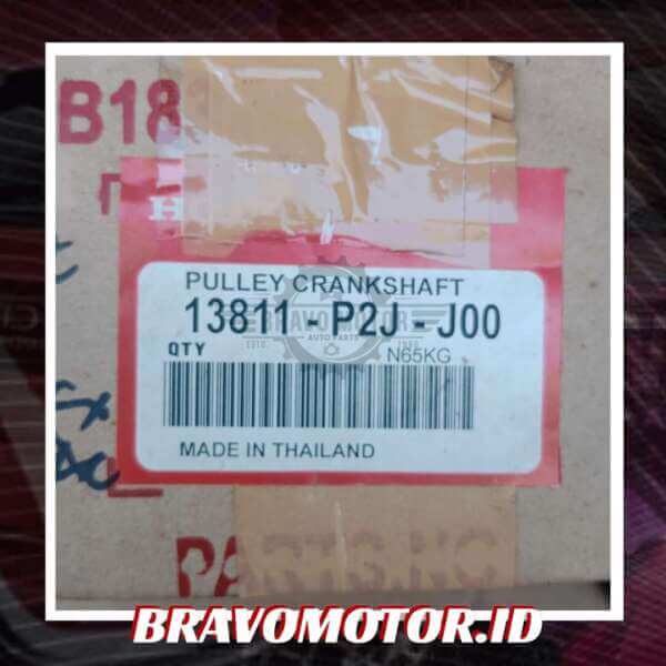 NoBrand 13810-P2J-J00 Pulley crankshaft-2