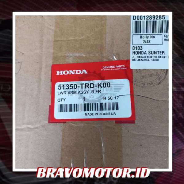 Original 51350-TRD-K00 Lower arm assy depan kanan-2