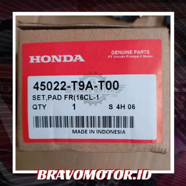 Original 45022-T9A-T00 Kampas rem depan-2