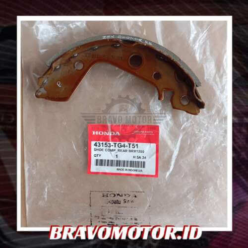 Original 43153-TG4-T51 Brake Shoes / Kampas Rem belakang-1