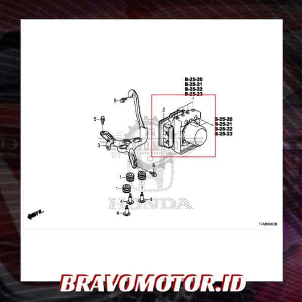Original 57110-T8P-T04 Modul ABS-7