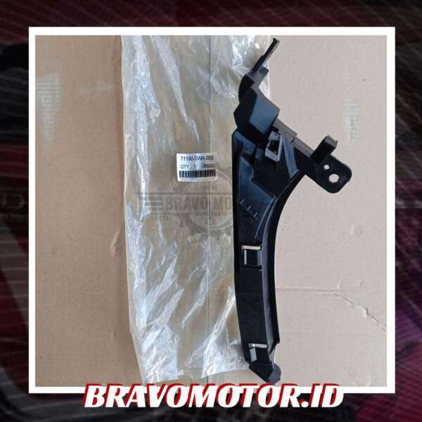 NoBrand 71190-SWA-J00(000) Bracket headlight / BEAM BUMPER atas depan kiri-1