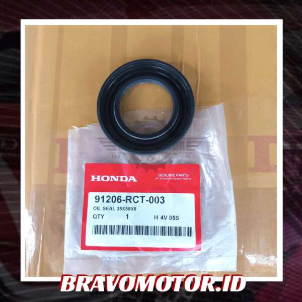 Original 91206-RCT-003 35X58X8 Seal transmisi kanan-2