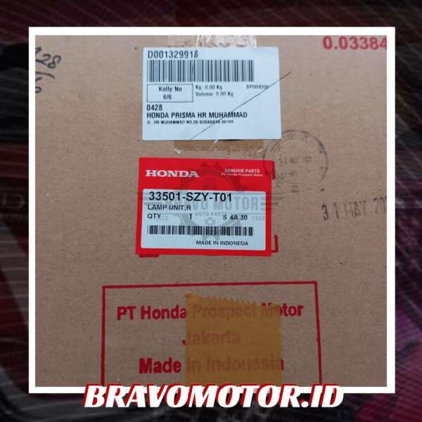 Original 33501-SZY-T01 Tiga Lengkungan Merah Putih Merah Stop lamp kanan-2