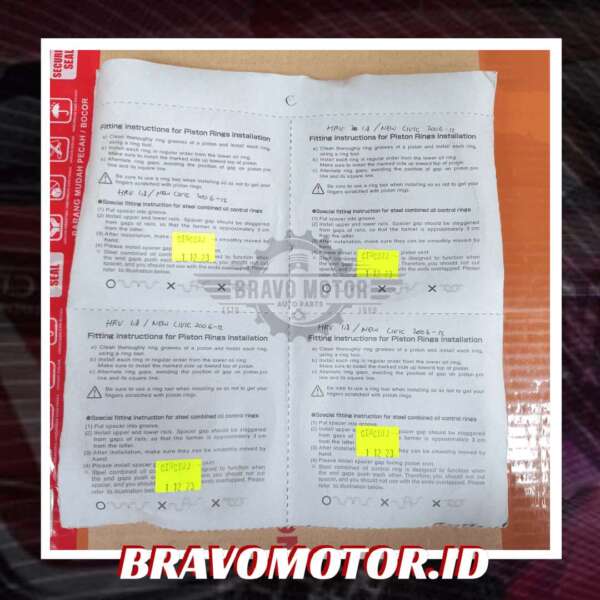 RIK 13011-RZP-003(004)/13011-RNA-A01(A02)16057 81mm Ring piston STD-2