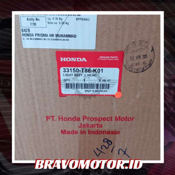 Original 33150-T86-K01 Head lamp kiri DG3-2