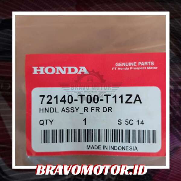 Original 72140 T00 T11ZA Door handle OUTER depan kanan GN5