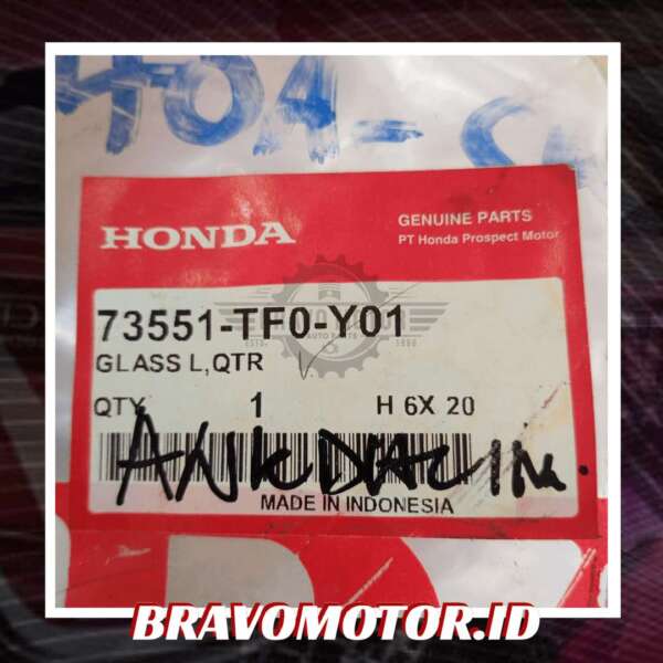 Original 73551 TF0 Y01 Quarter Glass kanan GE8