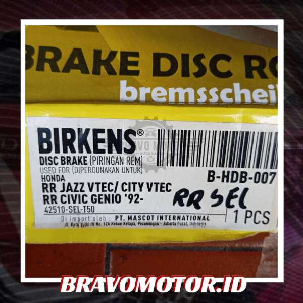 Birkens 42510 SEL T50 Disk brake belakang GD3/GD8